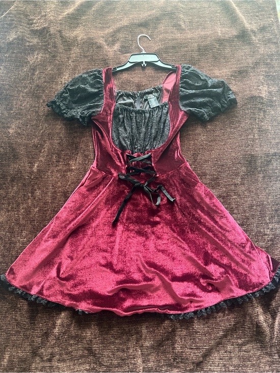 Cosmic Aura Dresses & Skirts - Velvet dress with lace details